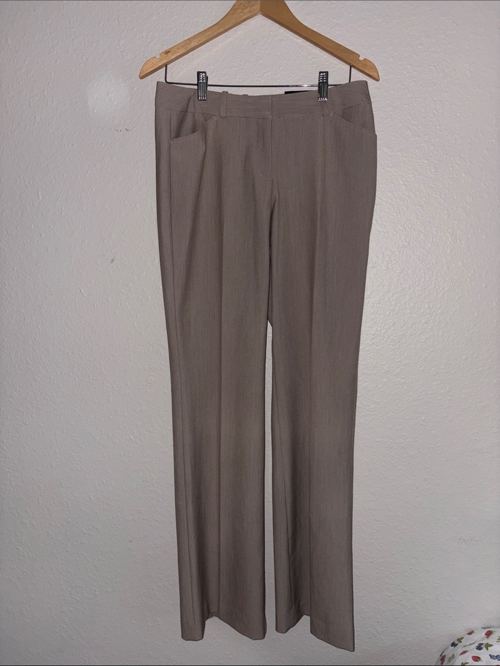 Worthington Beige-Blend Modern Fit Dress Pants